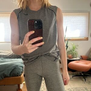Y2K Nike Pro Grey Tank Top